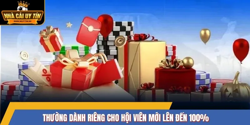 Thường dành riêng cho hội viên mới lên đến 100%